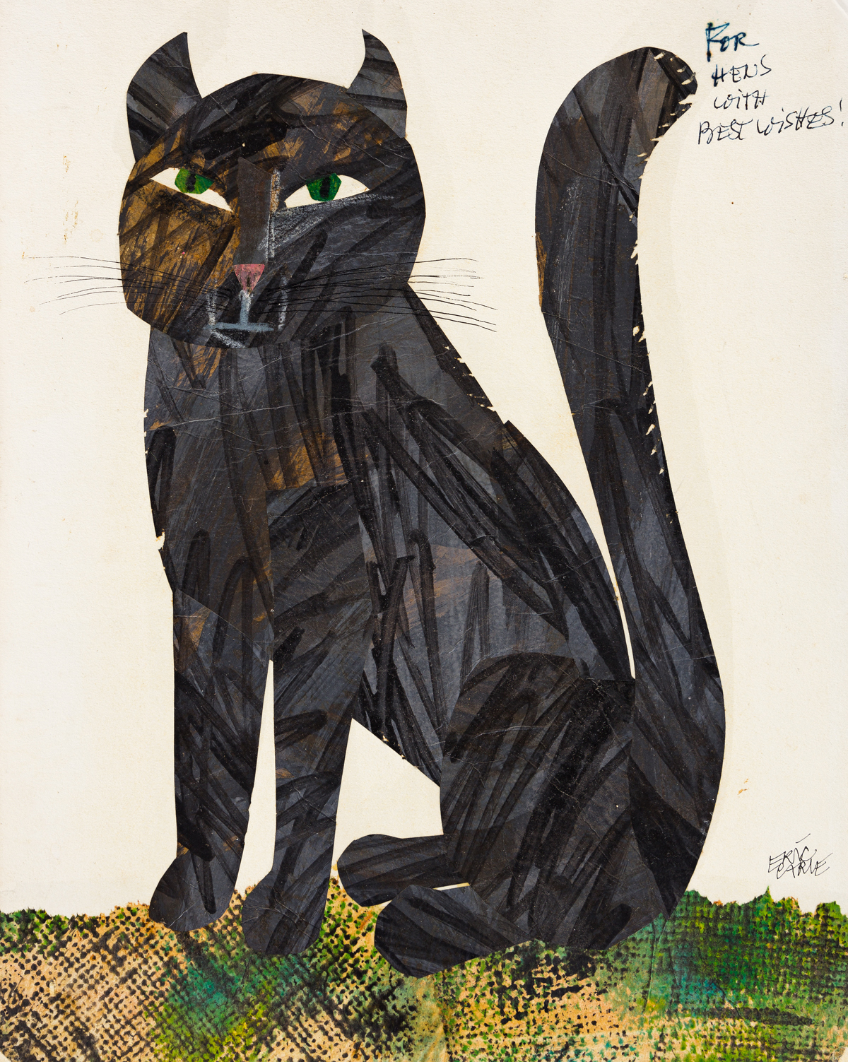 ERIC CARLE (1929- ) Black Cat. [CHILDRENS]